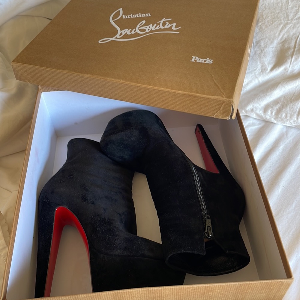 Christian Louboutin fierce 160 veau velours boots